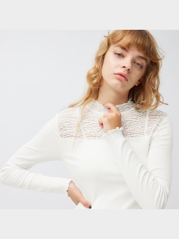 スタイルヒートリブレースハイネックT(長袖)