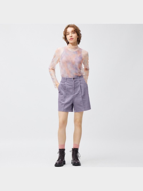 コーデュロイショートパンツ+E