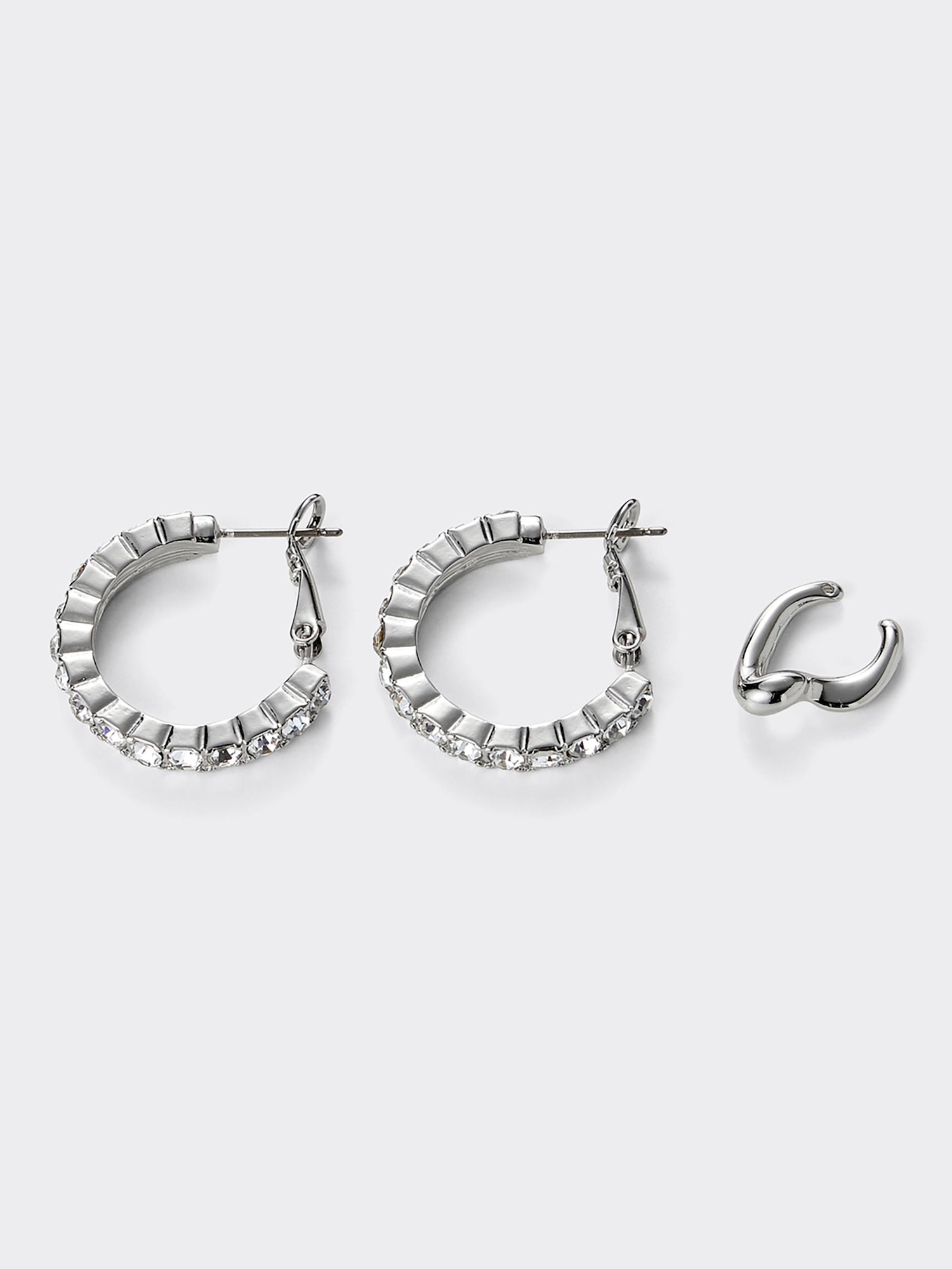 競売 GU公式 | ビジューフープピアス&イヤーカフセット アクセサリー