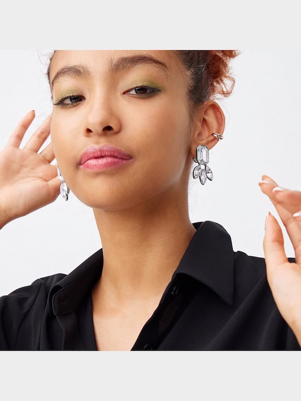 ビジューイヤリング&イヤーカフセット