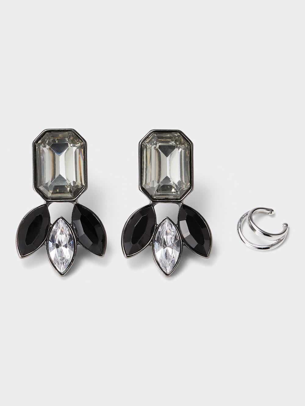 イヤリングセット ぐるりビジュー4Pセットイヤリング（イヤリング/イヤーカフ