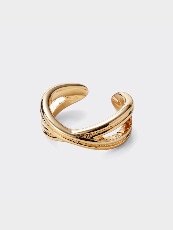 メタルフリンジピアス&イヤーカフセット