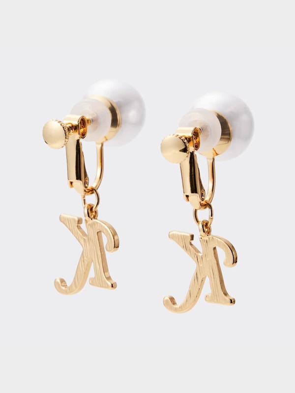 イニシャルイヤリング&イヤーカフセット