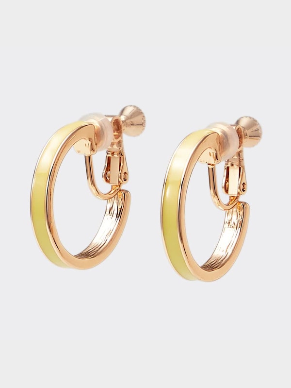 カラーフープイヤリング&イヤーカフセット