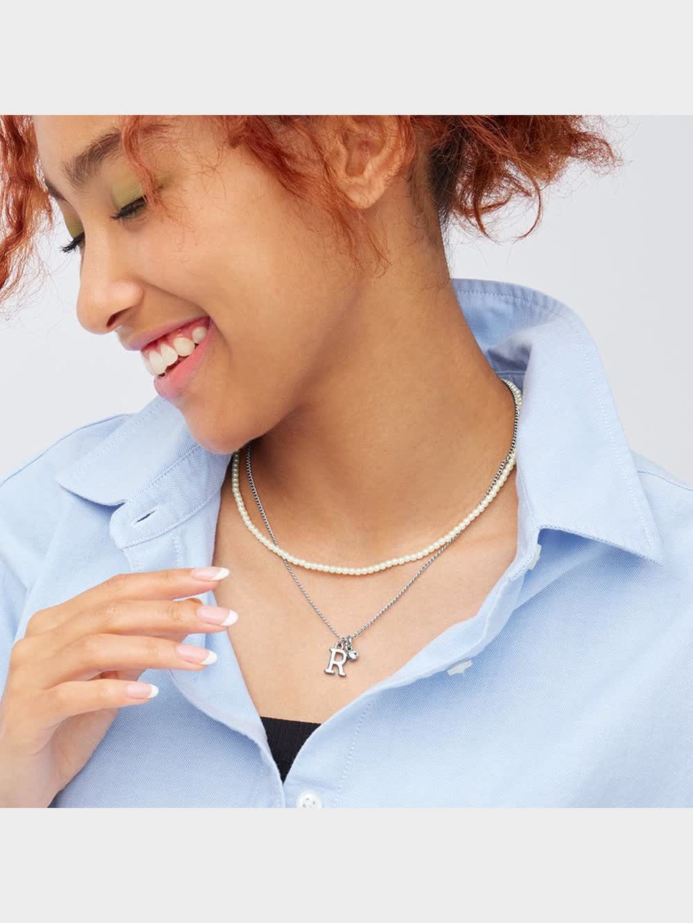 GU公式 | イニシャル&パールライクネックレスセット