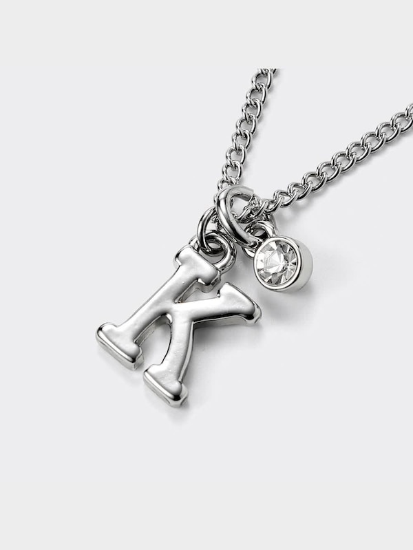 イニシャル&パールライクネックレスセット