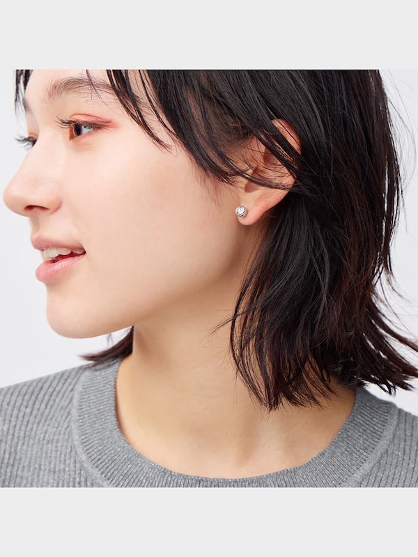 ビジューフープピアス&イヤーカフ5P
