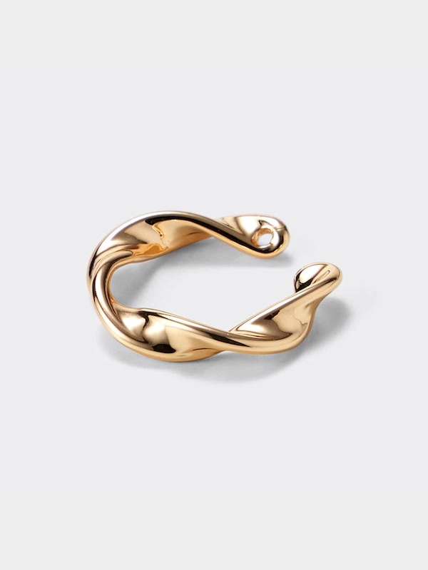 ビジューフープピアス&イヤーカフ5P