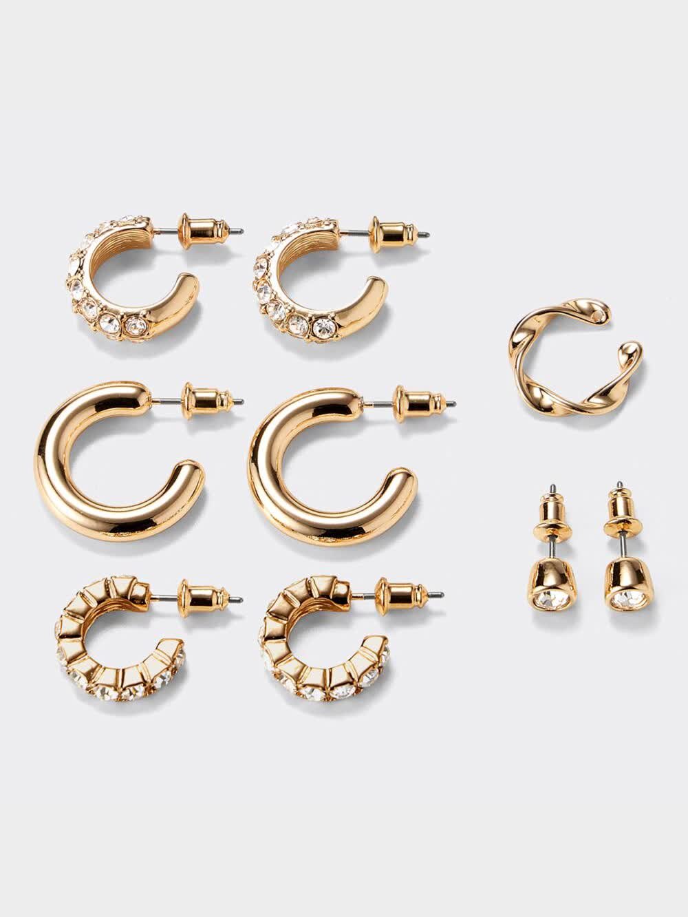 GU公式 | ビジューフープピアス&イヤーカフ5P