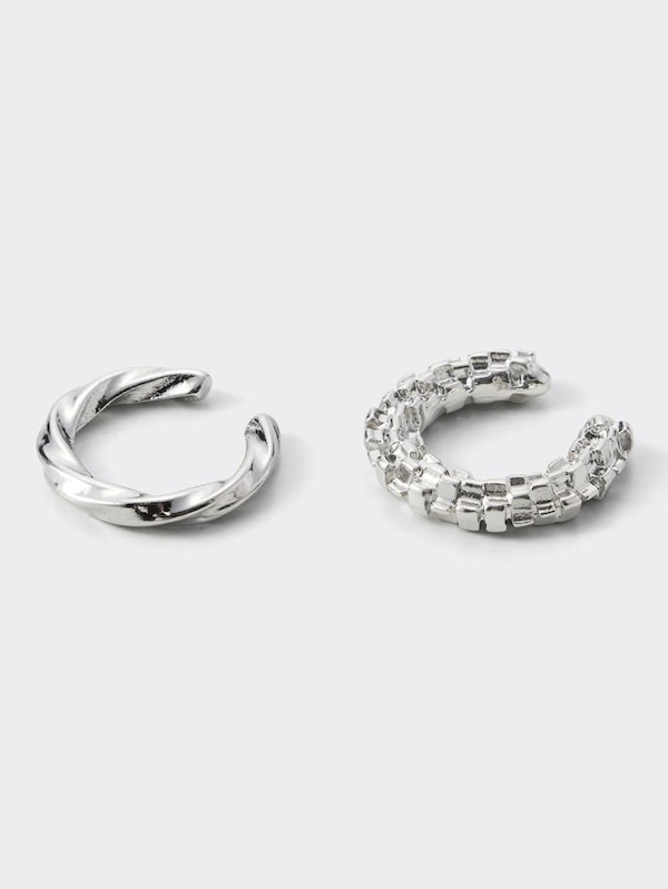 メタルフープピアス&イヤーカフセット5P