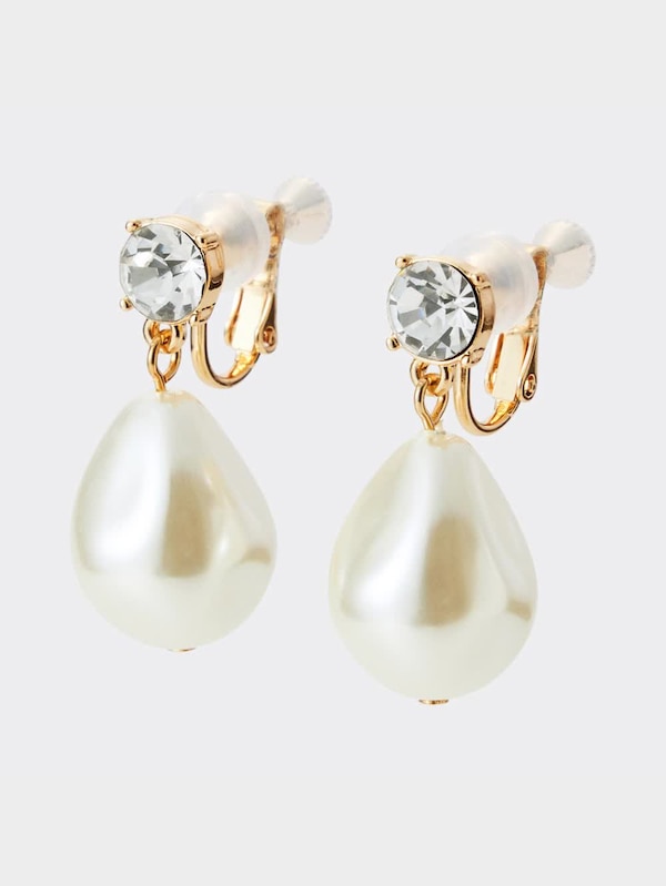 ビジュー&パールライクイヤリング5P