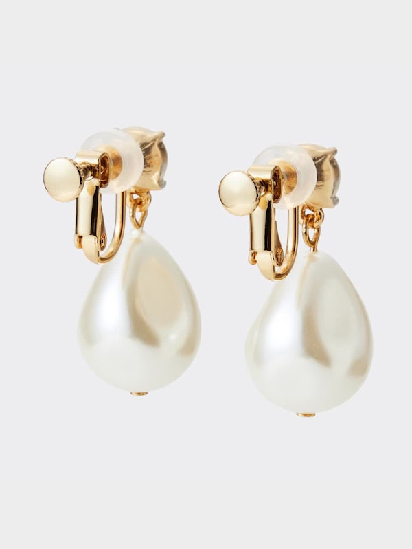 ビジュー&パールライクイヤリング5P