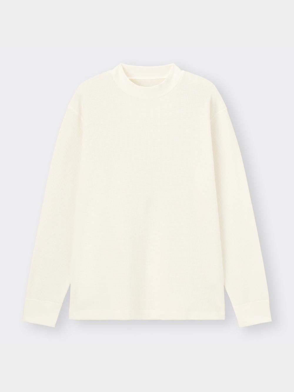 GU公式 | スタイルヒートEXワッフルモックネックT(長袖)+X