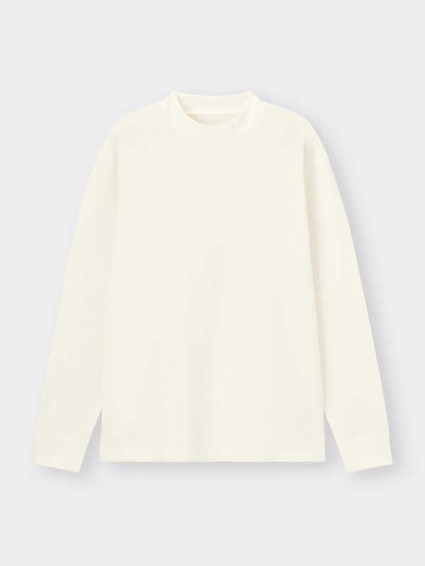 スタイルヒートEXワッフルモックネックT(長袖)+X