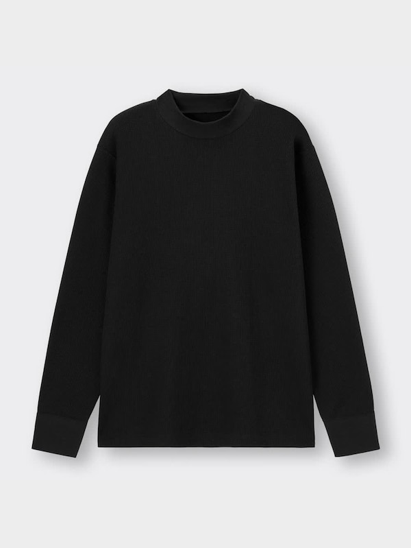 スタイルヒートEXワッフルモックネックT(長袖)+X