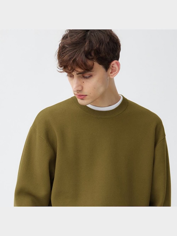 スムースニットクルーネックセーター(長袖)SW