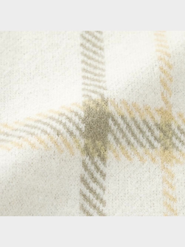 ブラッシュドヤーンカーディガン(長袖)(チェック)