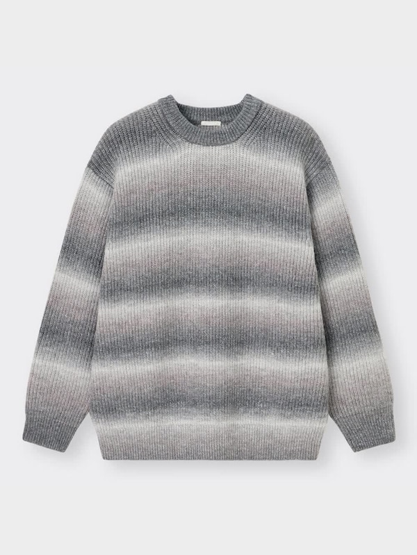 ローゲージセーター(長袖)(グラデーション)