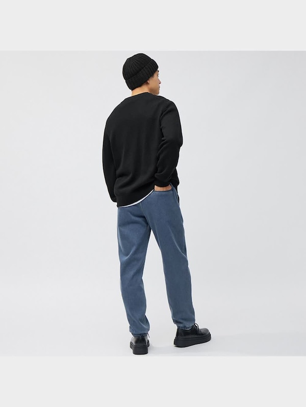 ウォームデニムスーパーストレッチジョガーパンツ