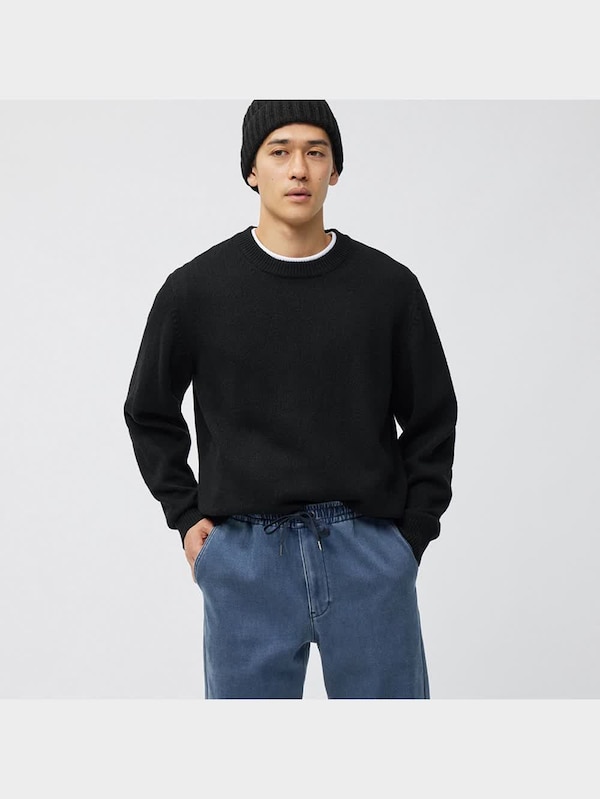 ウォームデニムスーパーストレッチジョガーパンツ