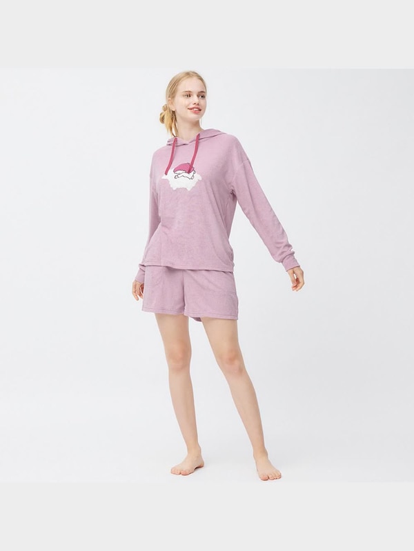 パイルパーカセット(長袖&ショートパンツ) LITTLE TWIN STARS (Sanrio)