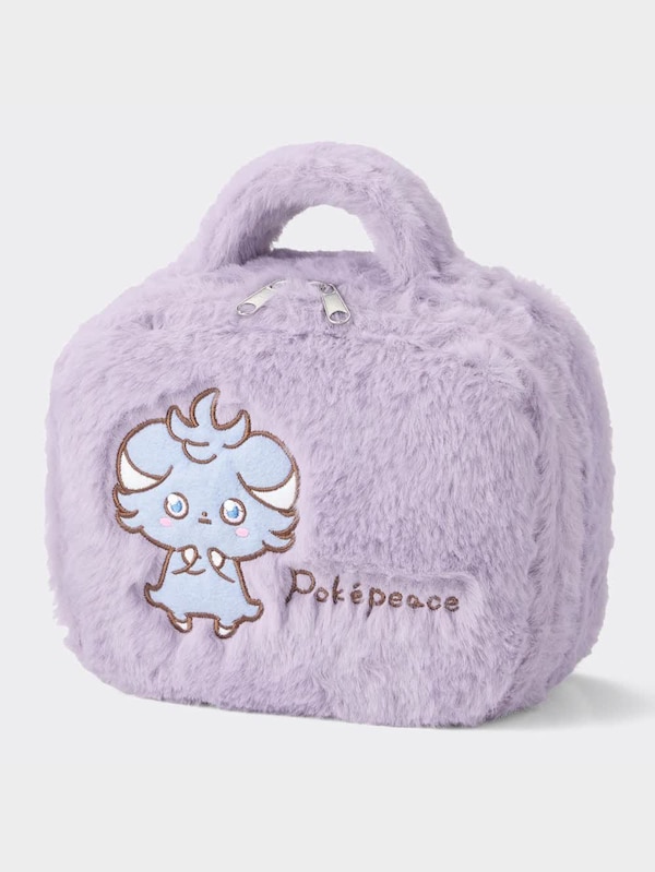 フェイクファーポーチ ポケピース