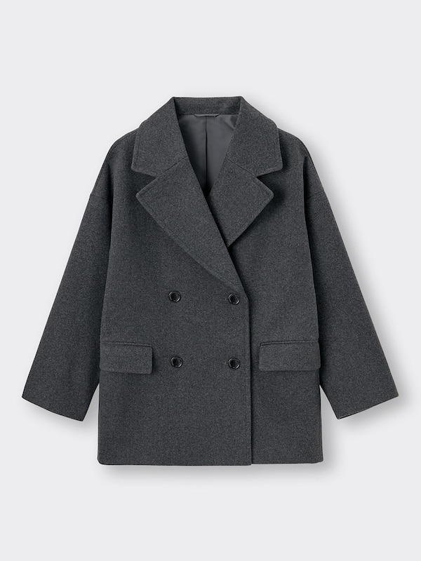 コージーメルトンオーバ�ーサイズハーフコート