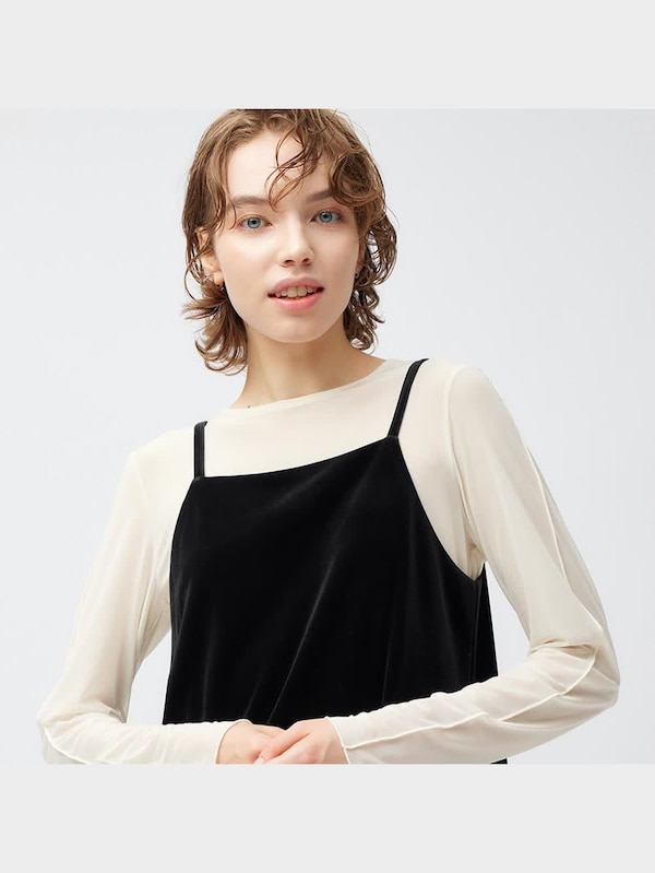 ベロアキャミソールワンピースQ