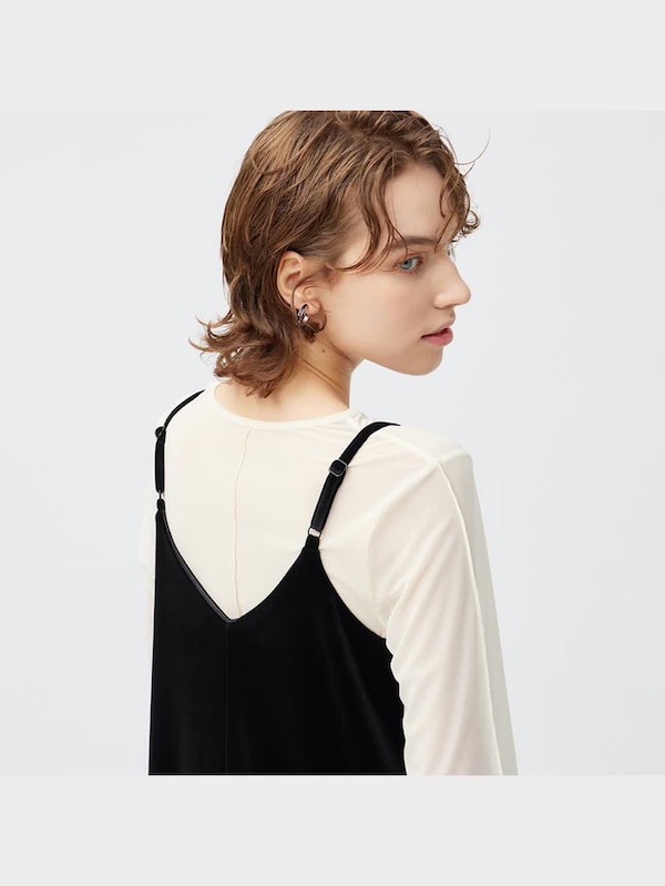 ベロアキャミソールワンピースQ