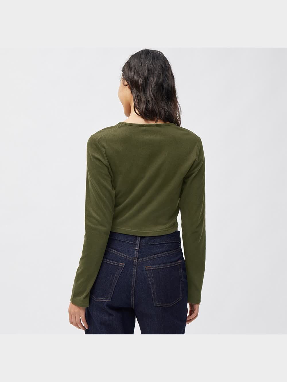 GU公式 | ソフトウォームクロップドT(長袖)Q+E