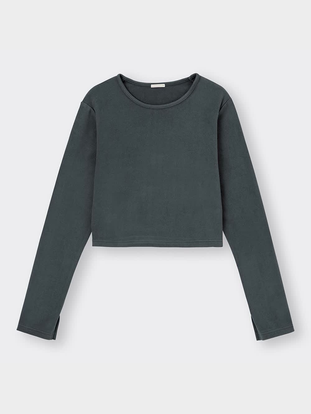 GU公式 | ソフトウォームクロップドT(長袖)Q+E