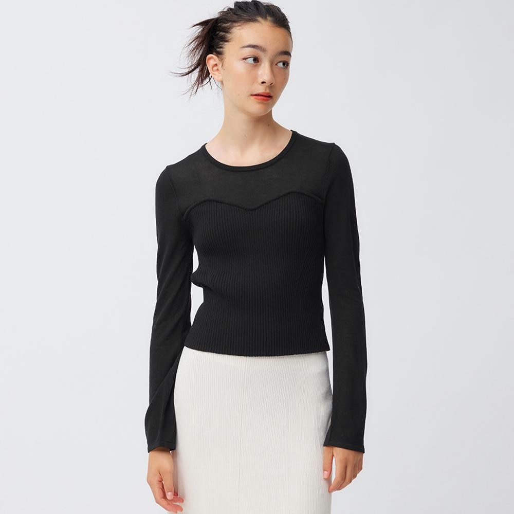  OTHER STORIES Fitted Sweetheart Neck Rib Top