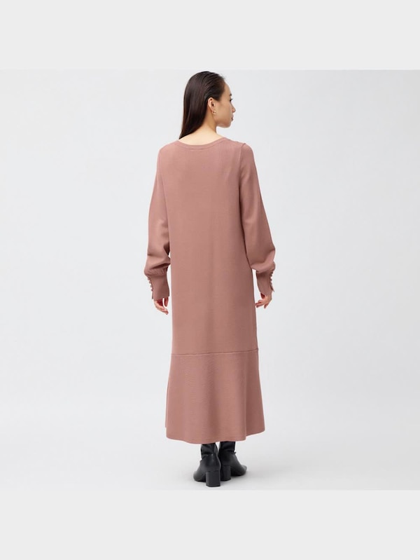 フレアニットワンピース(長袖)Z