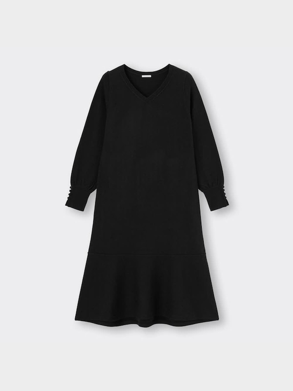 フレアニットワンピース(長袖)Z