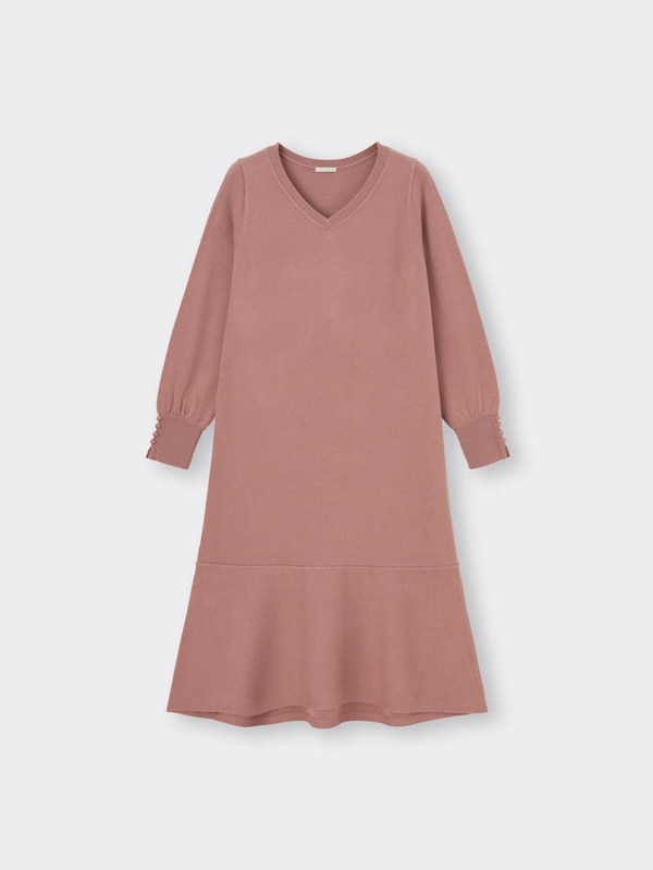 フレアニットワンピース(長袖)Z