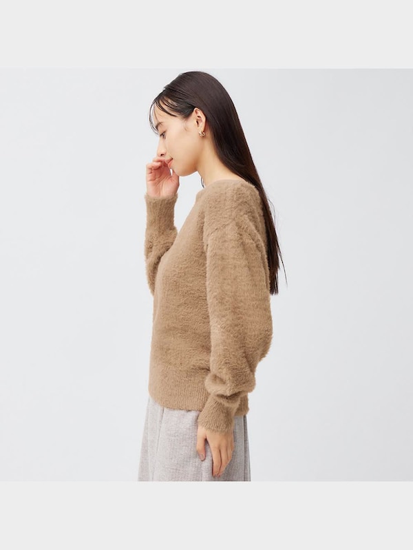 フェザーヤーンボートネックセーター(長袖)Z+E