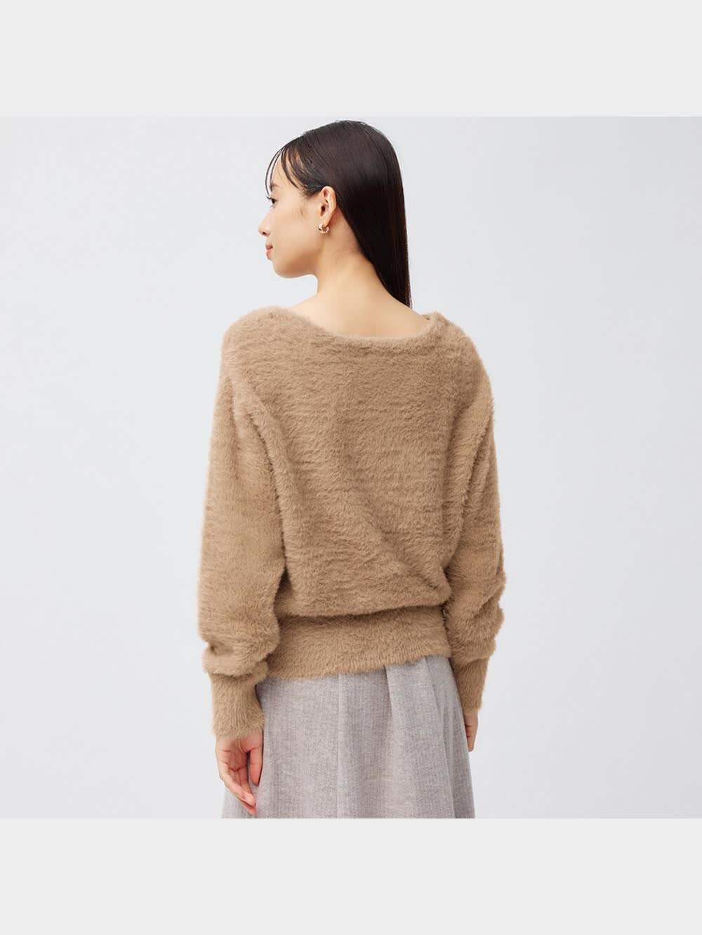 binhjapan243さん送料専用 GU公式 | フェザーヤーンボートネックセーター(長袖)Z+E