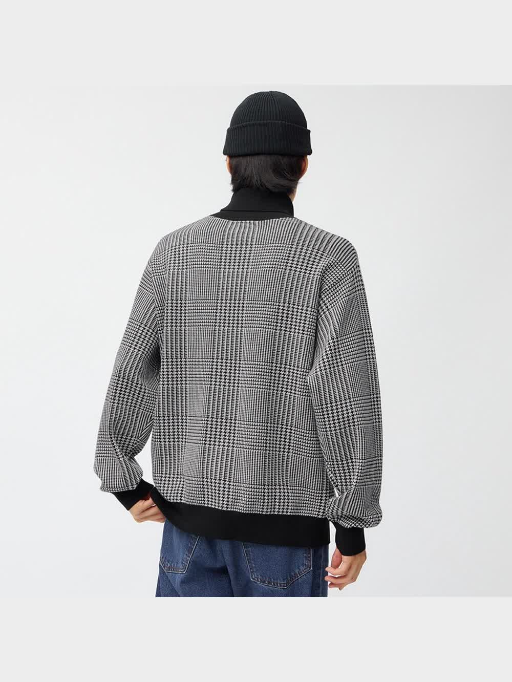 GU公式 | スムースニットタートルネックセーター(長袖)(チェック)SW