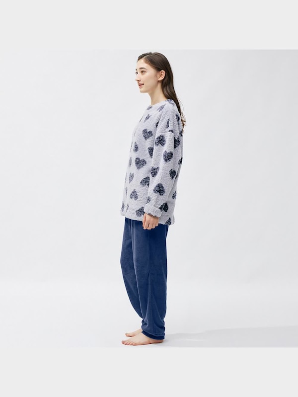 マシュマロフィールラウンジセット(ハート)(長袖&ロングパンツ)