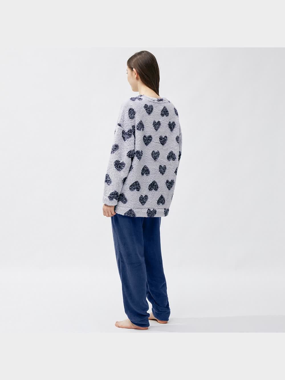 GU公式 | マシュマロフィールラウンジセット(ハート)(長袖