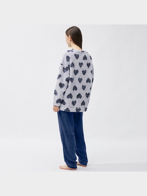 マシュマロフィールラウンジセット(ハート)(長袖&ロングパンツ)