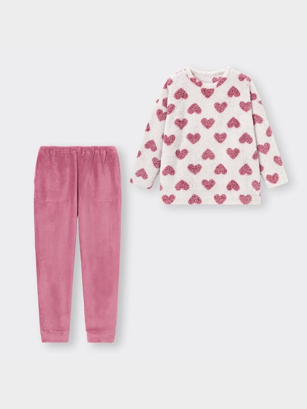 マシュマロフィールラウンジセット(ハート)(長袖&ロングパンツ)