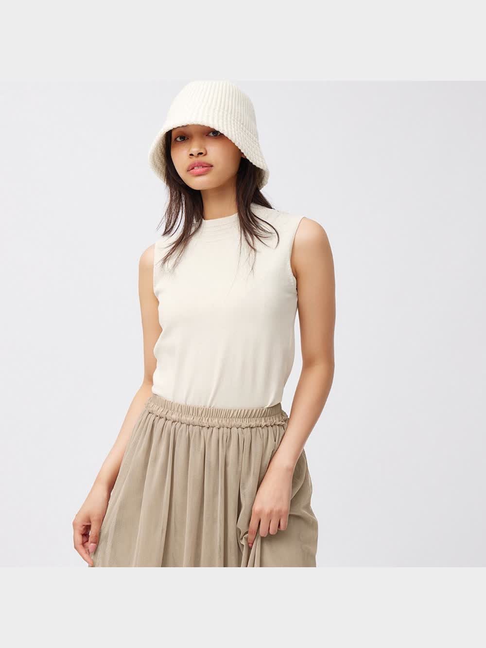 風風 GU公式 | チュールティアードミディスカートQ+E