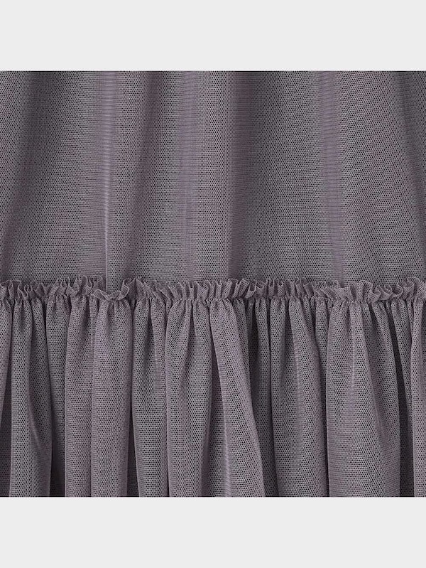 チュールティアードミディスカートQ+E