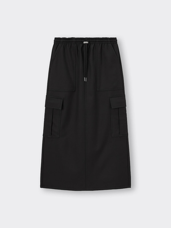 裏フリースカーゴロングスカートQ