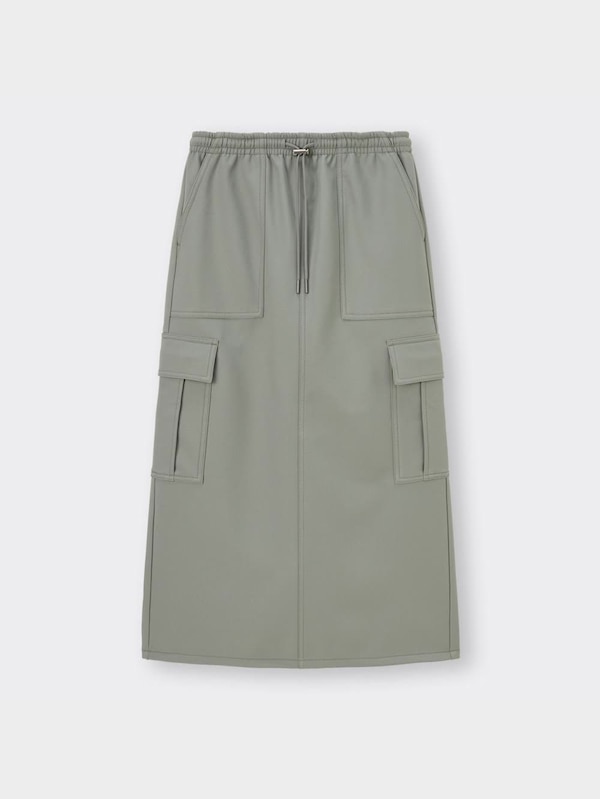 裏フリースカーゴロングスカートQ