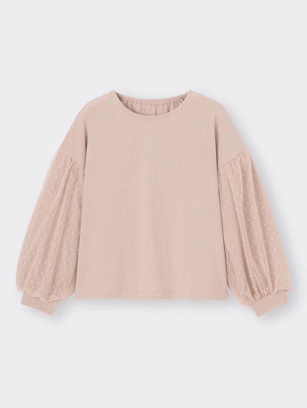 GIRLSチュールスリーブT(長袖)