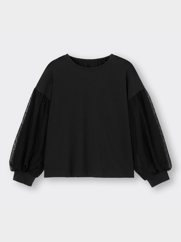 GIRLSチュールスリーブT(長袖)