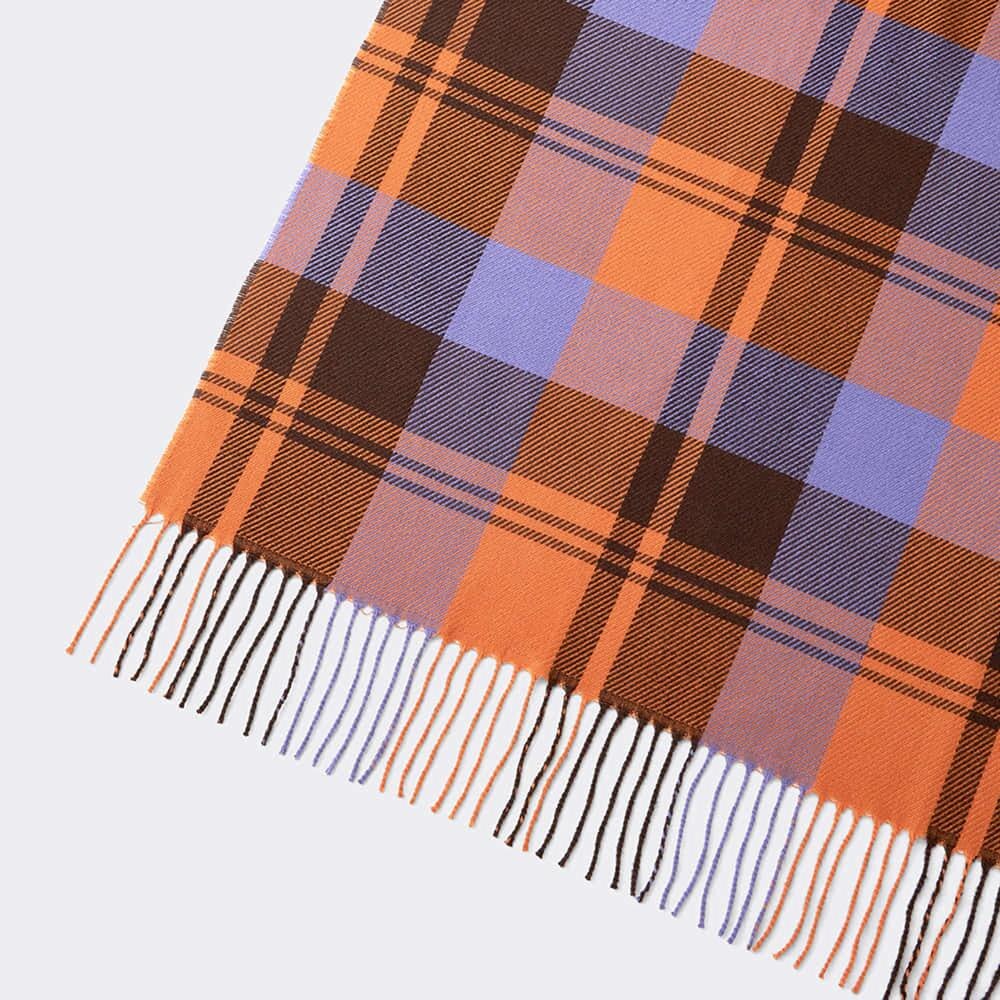 カシミア100％英国”New19FW☆Tartan-check”キャメル - ストール