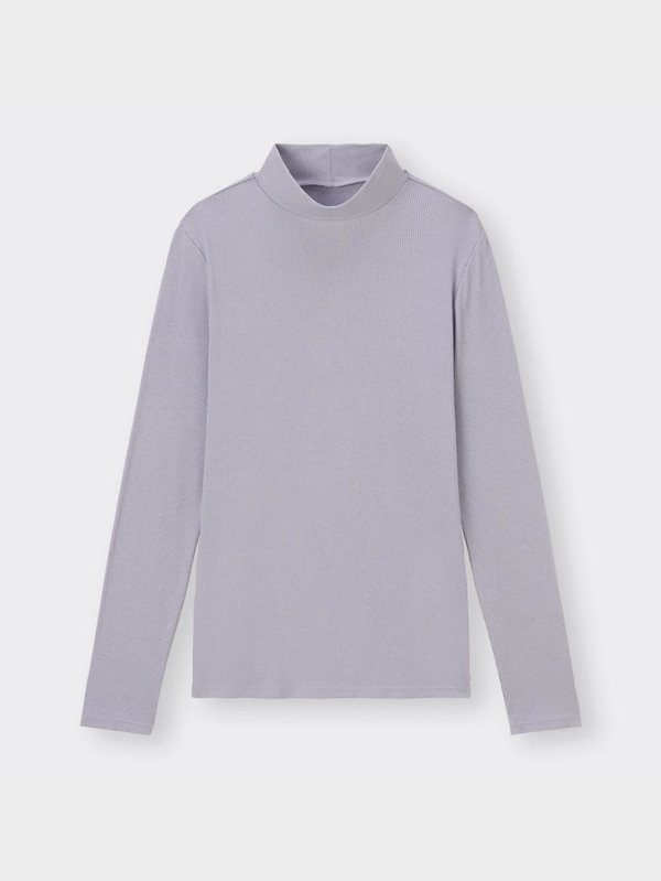 スタイルヒートリブモックネックT(長袖)+E